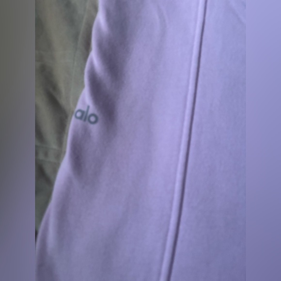 Alo Yoga Straight Leg Sweatpants In Sugarplum Pink - Picture 9 of 11